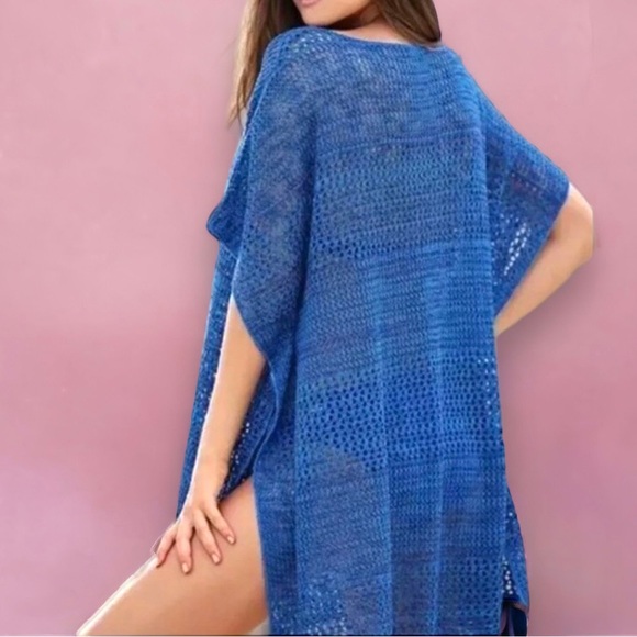 New Venus Knit Swimsuit Cover-up Crochet Tunic - Picture 2 of 10